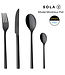 Sola Dessertmes 206 mm rvs 18/10 Montreux zwart - Sola | prijs & verp per 12 stuks