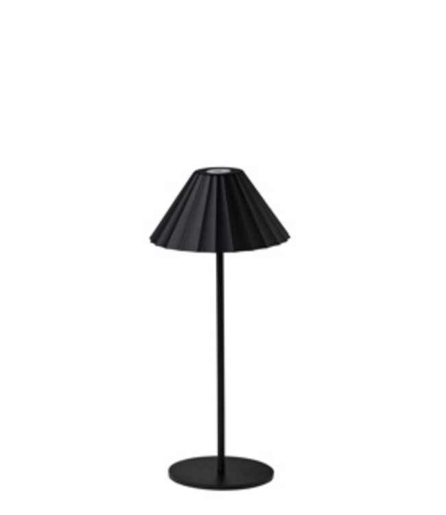 Tafellamp zwart London 140 x 330 mm usb-c oplaadbaar