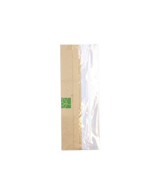 Naturesse Vensterzak 280x100/60 mm (hxbxd) bruin Paperwise/PLA | prijs & verp per 500 stuks