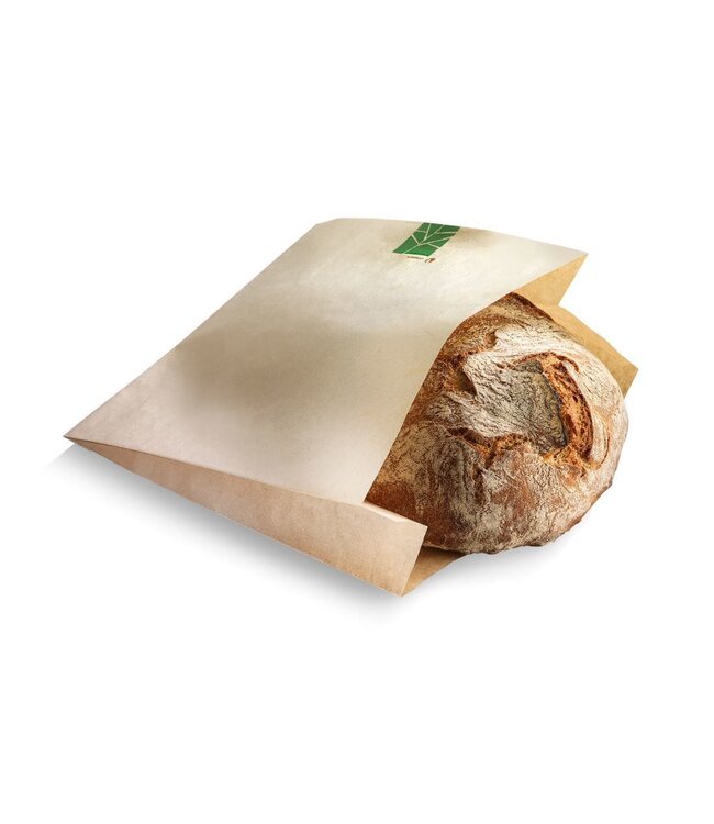 Broodzakje 230x210/70 mm (hxbxd) bruin Paperwise | prijs & verp per 500 stuks