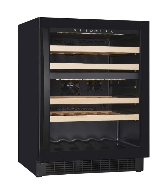 Wijnkoelkast 39 flessen 119 ltr (bruto inh.) 2 zones 595X570X820 mm (bxdxh) +5°C tot +20°C - Combisteel