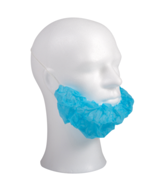 Baardmasker PP blauw | prijs & verp per 1.000 stuks