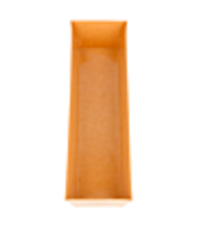 Bakje disp karton/PE 180x55x35 mm bruin | prijs & verp per 50 stuks