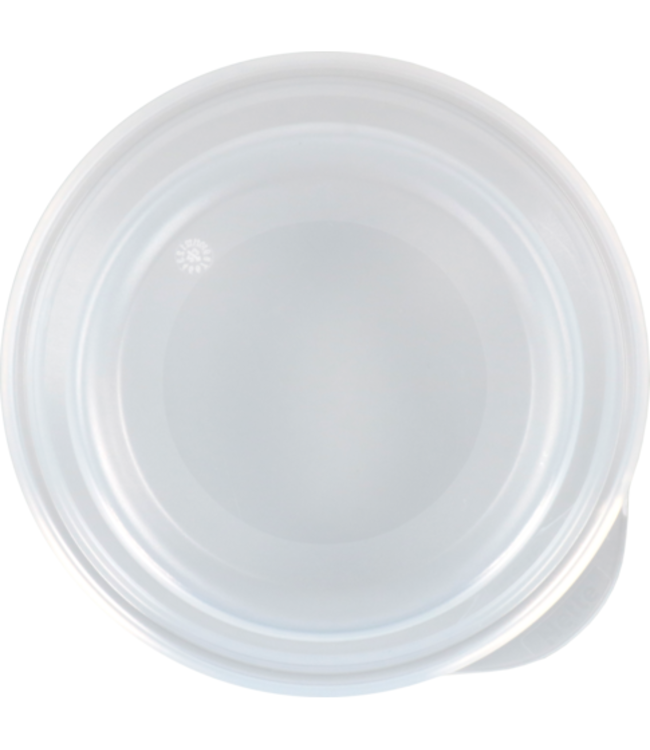 Dome deksel reusable Ø90 mm transparant ZONDER GAT - Circ | prijs & verp per 10 stuks