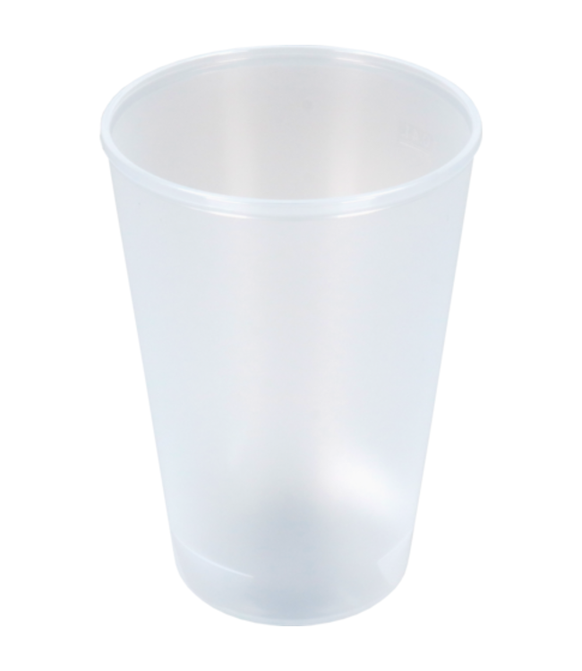 Koudedrankenbeker reusable PP 40 cl transparant - Circ | prijs & verp per 10 stuks