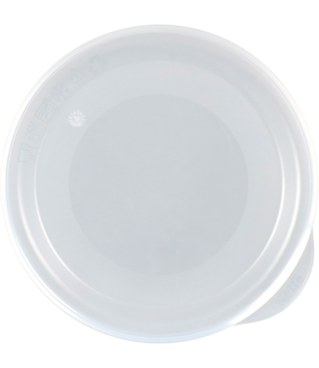 Platte deksel reusable Ø90 mm transparant ZONDER GAT - Circ | prijs & verp per 10 stuks