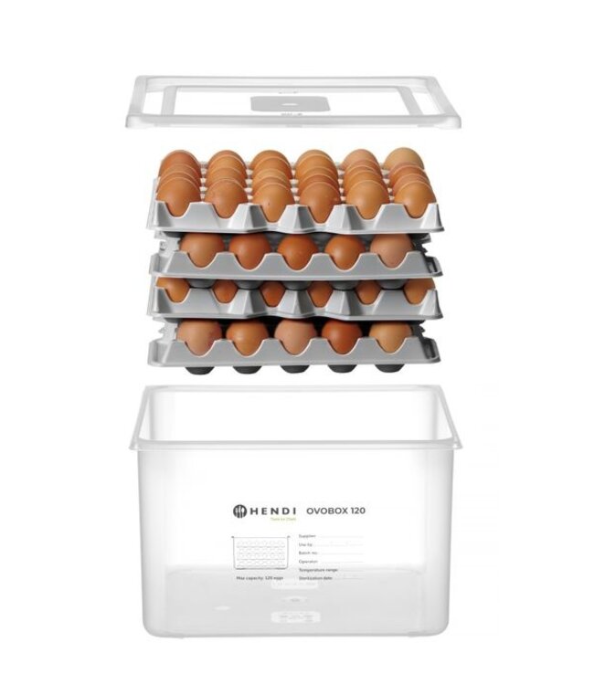 Eiercontainer 18 ltr zonder inzettrays OVOBOX 120 - Hendi