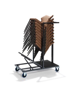 Essentials Stack Trolley voor alle stapelbare stoelen en barkrukken 115x60x150cm (lxbxlh) Uni - Essentials