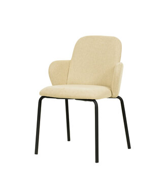 Essentials Stapelbare stoel gestoffeerd - beige Paddy - Essentials | prijs & verp per 2 stuks