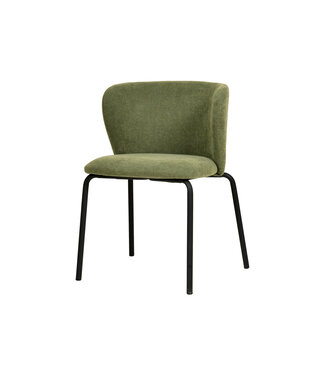 Essentials Stapelbare stoel gestoffeerd - groen Break - Essentials | prijs & verp per 2 stuks