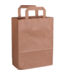 Tas papier 22/10x28 cm (b/dxh) 70gr/m² snacktas bruin platte greep | prijs & verp per 250 stuks