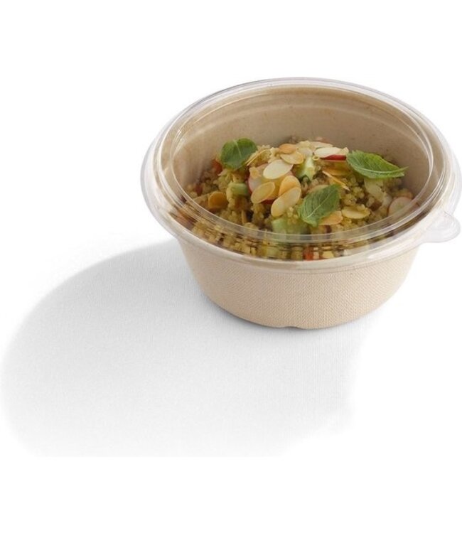 Bowl disp pulp 50 cl Ø150x(h)60 mm beige BePulp PUL46016 - Sabert | prijs & verp per 125 stuks OUTLET !!