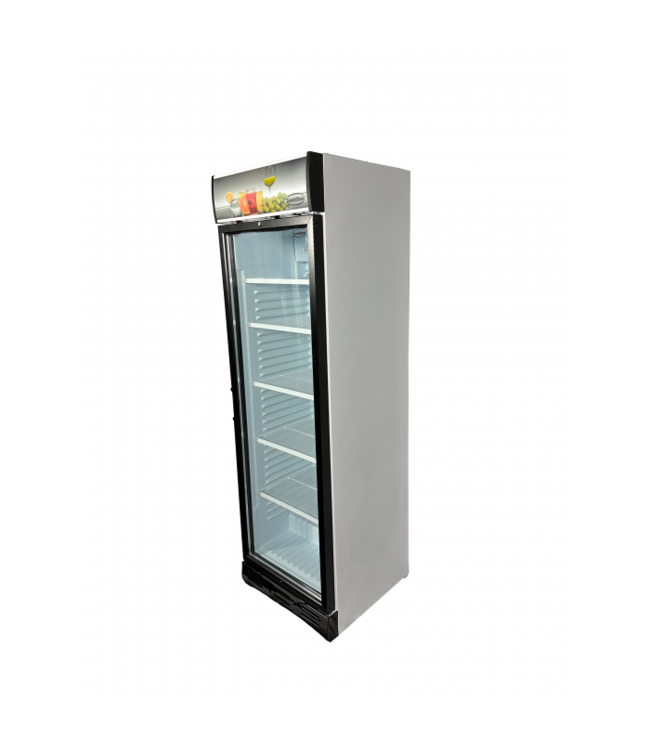 Flessenkoelkast 1 glasdeur 382 ltr 595x650x2000 mm (bxdxh) - Combisteel
