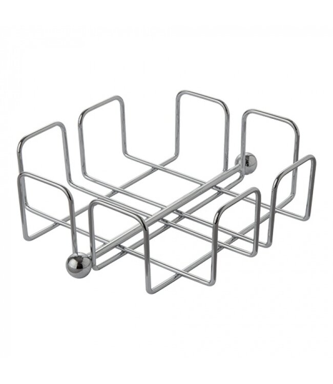 Servet standaard 190 x 190 x (h)70 mm  - Verchroomd