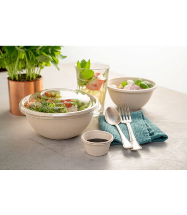 Deksel disp rPET Ø14x(h)2 cm transparant Sabert | prijs & verp per 300 stuks