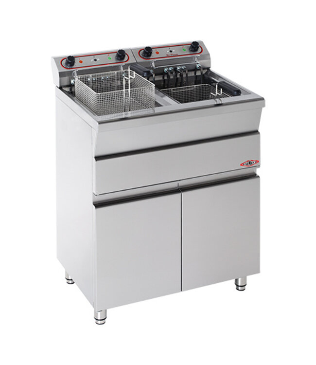 Friteuse staand model 9+9 ltr 620x580x900 mm - Stilfer