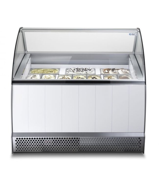 Schepijsvitrine Bermuda 13 1670x799x1343 mm (bxdxh) - Combisteel