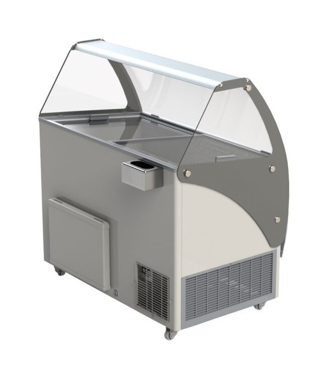 Schepijsvitrine Curacao 10x5 ltr 1447x825x1257 mm (bxdxh) - Combisteel