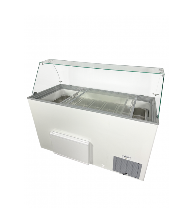 Schepijsvitrine Java 8x5 ltr 1184x727x1229 mm (bxdxh) - Combisteel