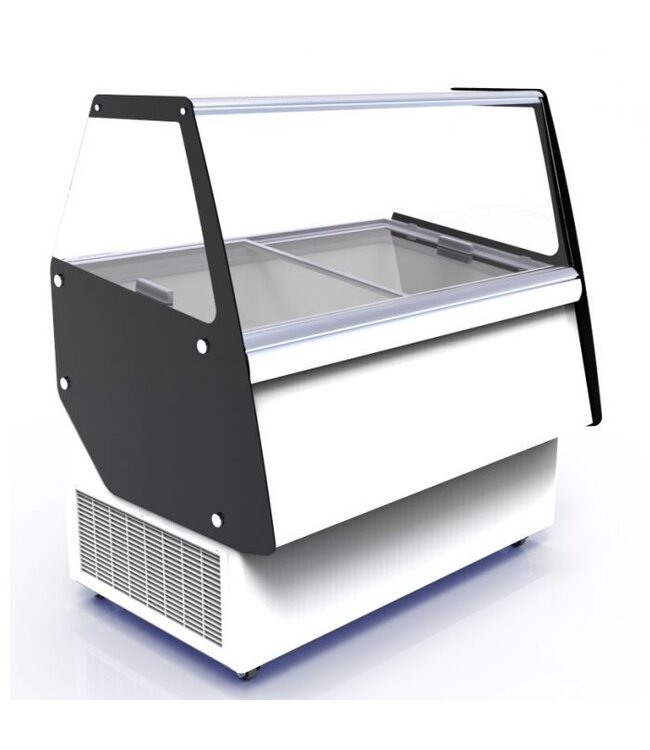 Schepijsvitrine Ibiza 8x5 ltr 1194x842x1285 mm (bxdxh) - Combisteel