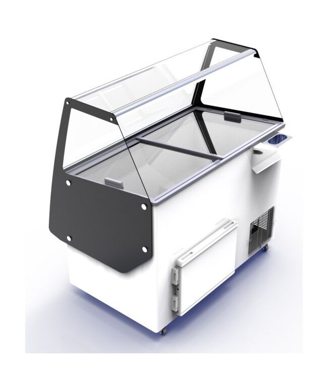 Schepijsvitrine Ibiza 8x5 ltr 1194x842x1285 mm (bxdxh) - Combisteel