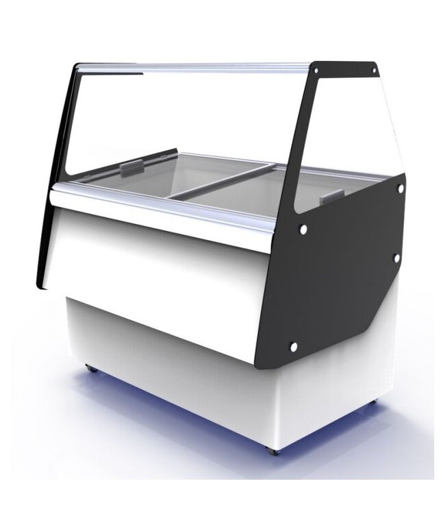 Schepijsvitrine Ibiza 8x5 ltr 1194x842x1285 mm (bxdxh) - Combisteel