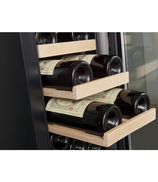 Wijnkoelkast 20 flessen 50 ltr (bruto inh.) 1 zone 295X570X820 mm (bxdxh) +5°C tot +20°C - Combisteel
