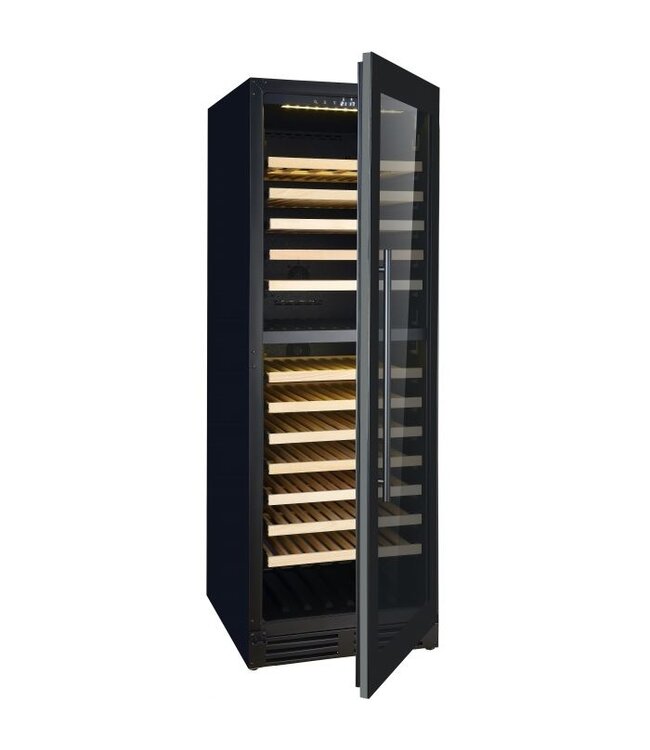 Wijnkoelkast 154 flessen 379 ltr (bruto inh.) 2 zones 595X710X1720 mm (bxdxh) +5°C tot +20°C - Combisteel