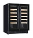 Combisteel Wijnkoelkast 40 flessen 100 ltr (bruto inh.) 2 zones 2 deuren 595X570X820 mm (bxdxh) +5°C tot +20°C - Combisteel