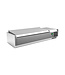 Gastro-Inox Opzetkoelvitrine 3 x 1/3GN + 1 x 1/2GN 1200 x 395 x 440 mm (bxdxh) met deksel - Gastro-Inox