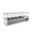 Gastro-Inox Opzetkoelvitrine 3 x 1/3GN + 1 x 1/2GN 1200 x 395 x 440 mm (bxdxh) - Gastro-Inox
