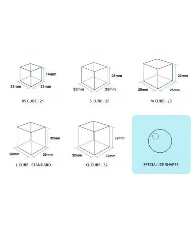 Ijsblokjesmachine Bal-vormig ijsblokje 28 kg/24u 17 kg bunker luchtgekoeld 633x506x860 mm (bxdxh) IM-65NE-HC-Q - Hoshizaki