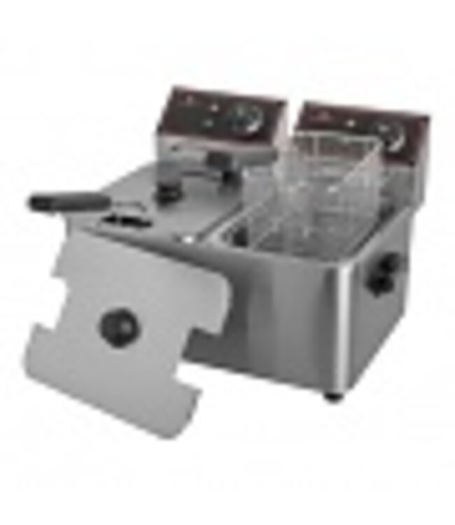 Friteuse opzet model 5+5 ltr 437x377x318 mm - Caterchef