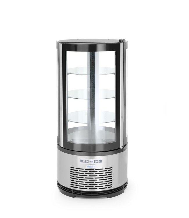 Gebaksvitrine Ø480x(h)1030 mm rond 0°C tot 6°C met LED verlichting - Arktic