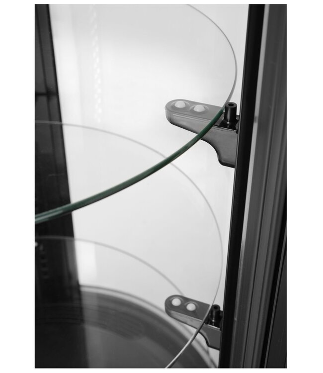 Gebaksvitrine Ø480x(h)1030 mm rond 0°C tot 6°C met LED verlichting - Arktic