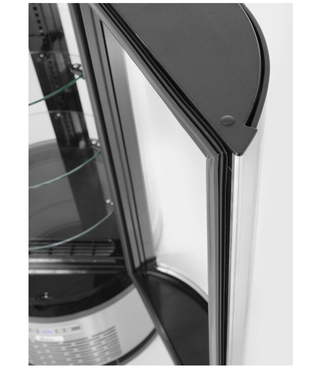 Gebaksvitrine Ø480x(h)1030 mm rond 0°C tot 6°C met LED verlichting - Arktic