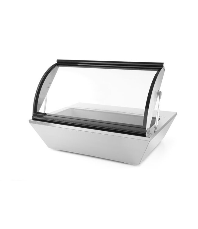 Opzetsaladevitrine 8x GN 1/6 of 4x GN 1/3 767x612x328 mm (bxdxh) 0C° tot 3C° - Arktic