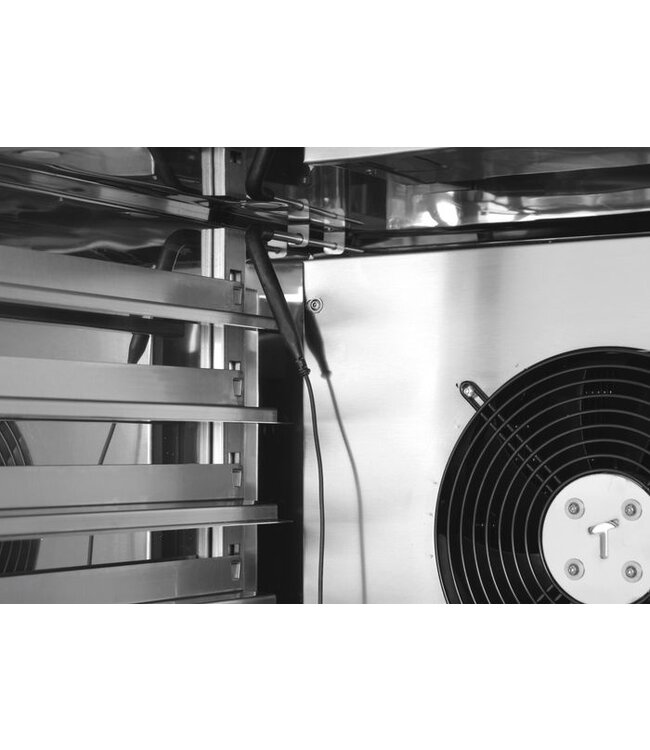 Snelkoeler/vriezer 25/20 kg/cyclus 10x GN 1/1 tussenruimte 70 mm (of 10x 600x400 mm) 610x410x760 mm (bxdxh) 230V - Arktic