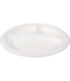 Depa Bord disp suikerriet 26 cm Ø wit 3-vaks | prijs & verp per 50 stuks