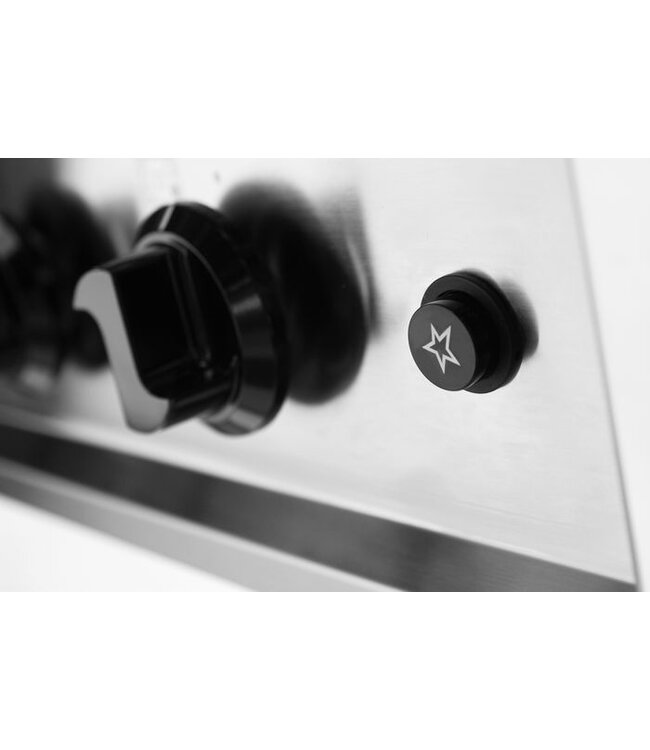 Gasfornuis 5-pits 900x600x850 mm (bxdxh) met open frame - Hendi