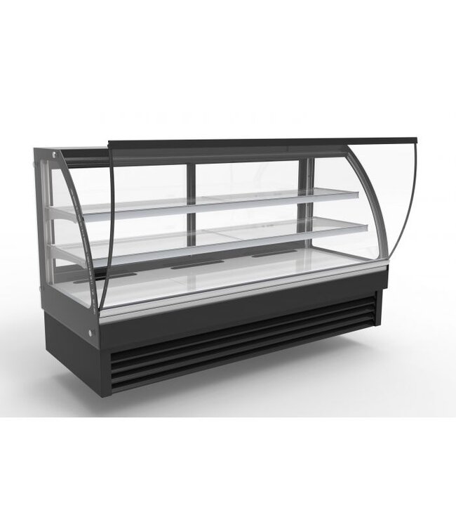 Koelvitrine rond 2000x680x1200 mm (bxdxh) - Combisteel