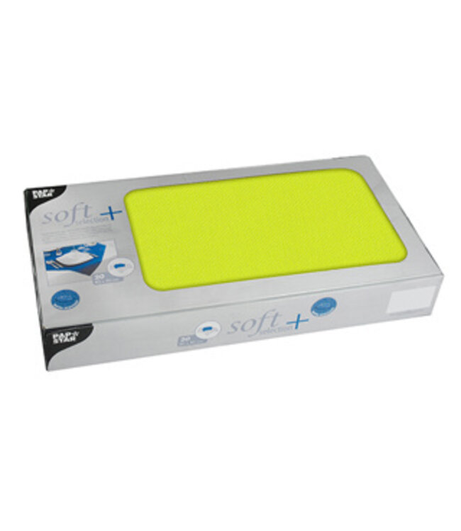 Napperon 80x80 cm limoengroen non-woven soft selection plus - Papstar | prijs & verp per 100 stuks