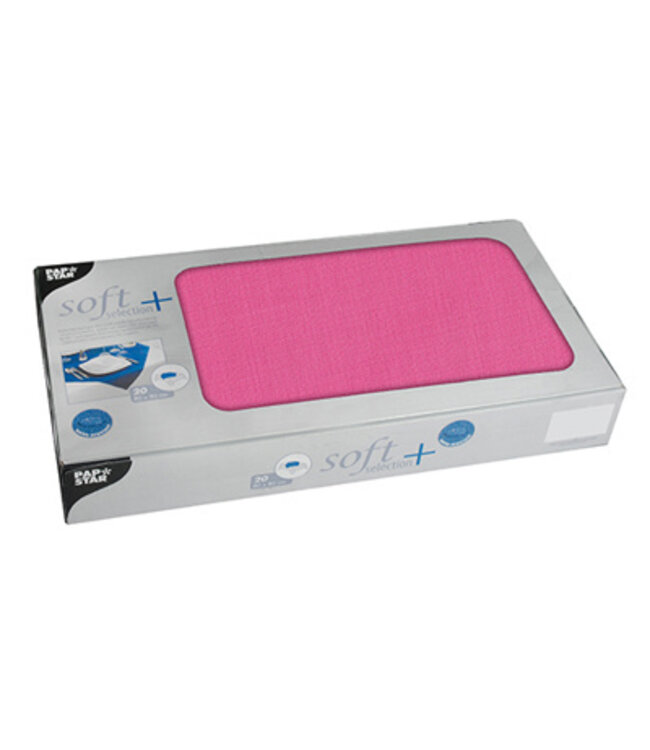 Napperon 80x80 cm fuchsia non-woven soft selection plus - Papstar | prijs & verp per 100 stuks
