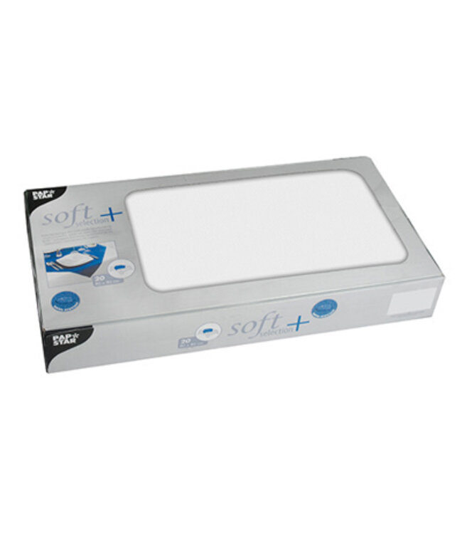 Napperon 80x80 cm wit non-woven soft selection plus - Papstar | prijs & verp per 100 stuks