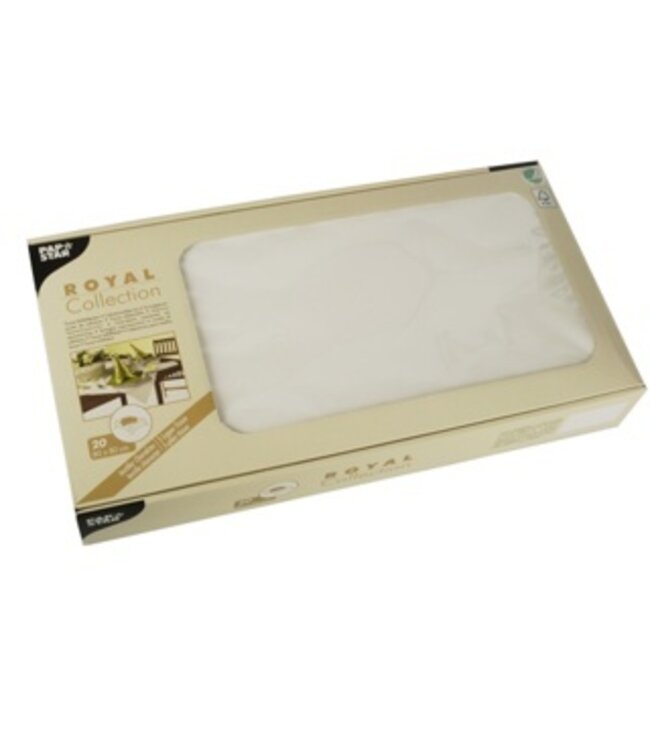 Napperon 80x80 cm wit Tissue Royal Collection - Papstar | prijs & verp per 100 stuks