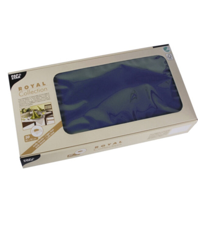 Napperon 80x80 cm donkerblauw Tissue Royal Collection - Papstar | prijs & verp per 100 stuks