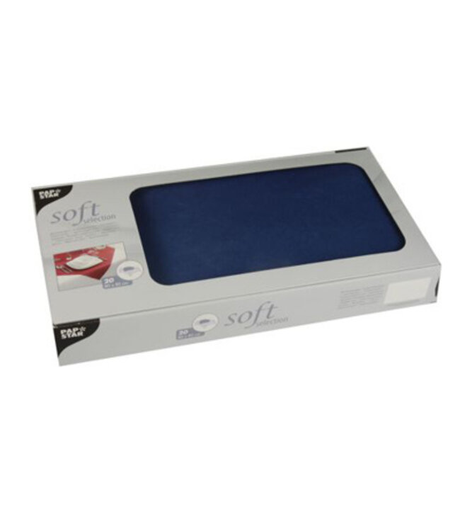 Napperon 80x80 cm donkerblauw non-woven soft selection - Papstar | prijs & verp per 100 stuks
