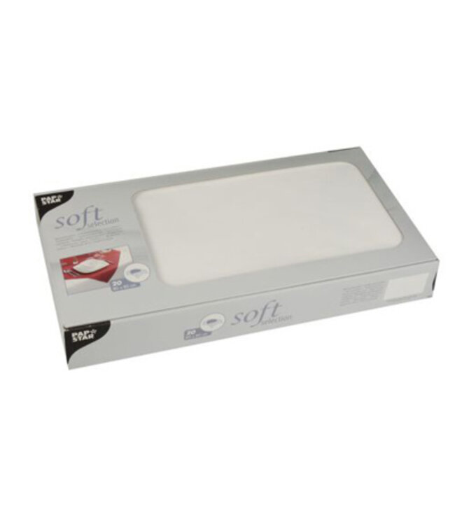 Napperon 80x80 cm wit non-woven soft selection - Papstar | prijs & verp per 100 stuks