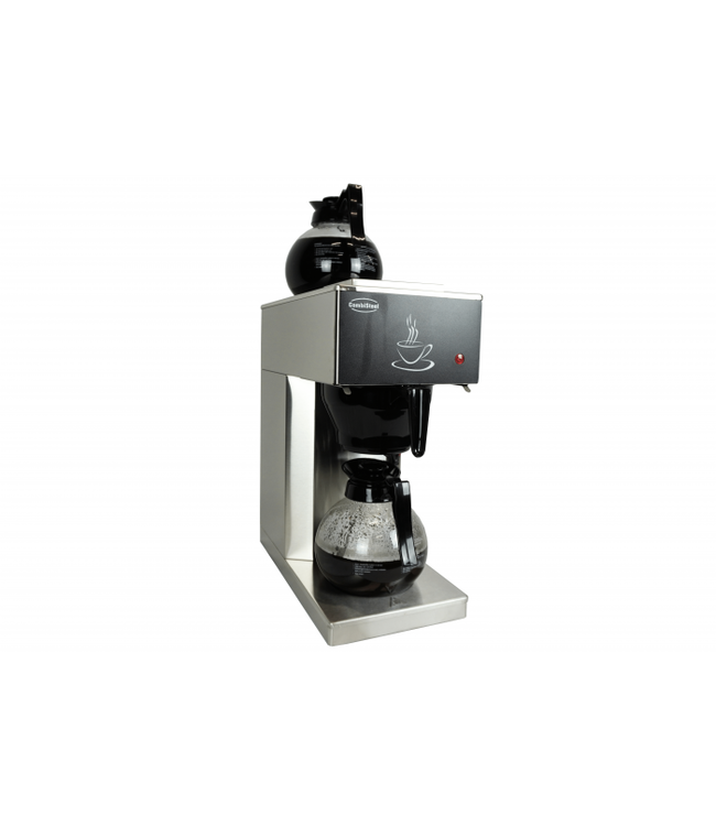Koffiezetapparaat met 2 glas-kannen 1,8 ltr - Combisteel