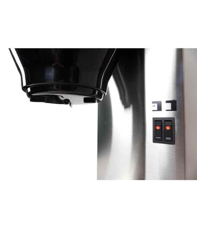 Koffiezetapparaat met 2 glas-kannen 1,8 ltr - Combisteel